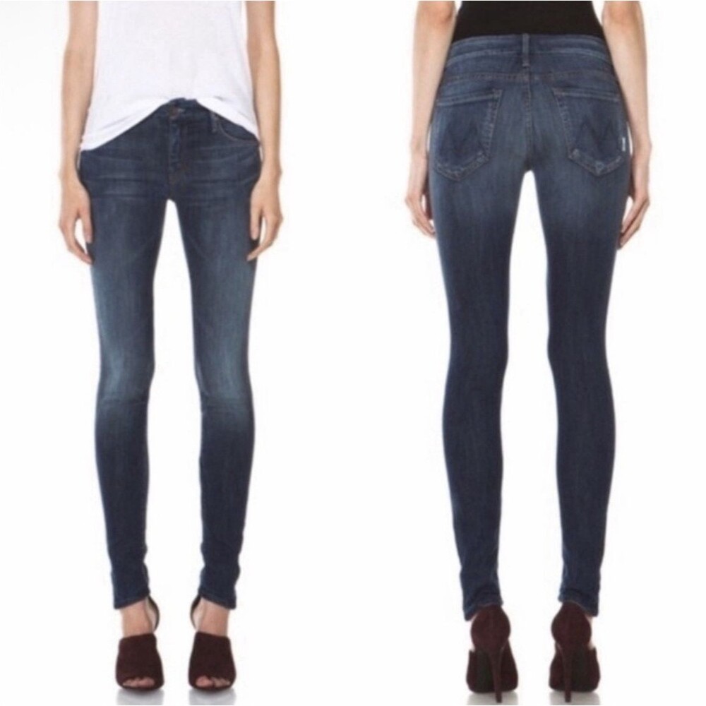 MOTHER The Looker Deja Vu Women's Jeans Size 24 Skinny Low Rise Casual Party